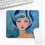 Blue Girl Large Mousepads Front