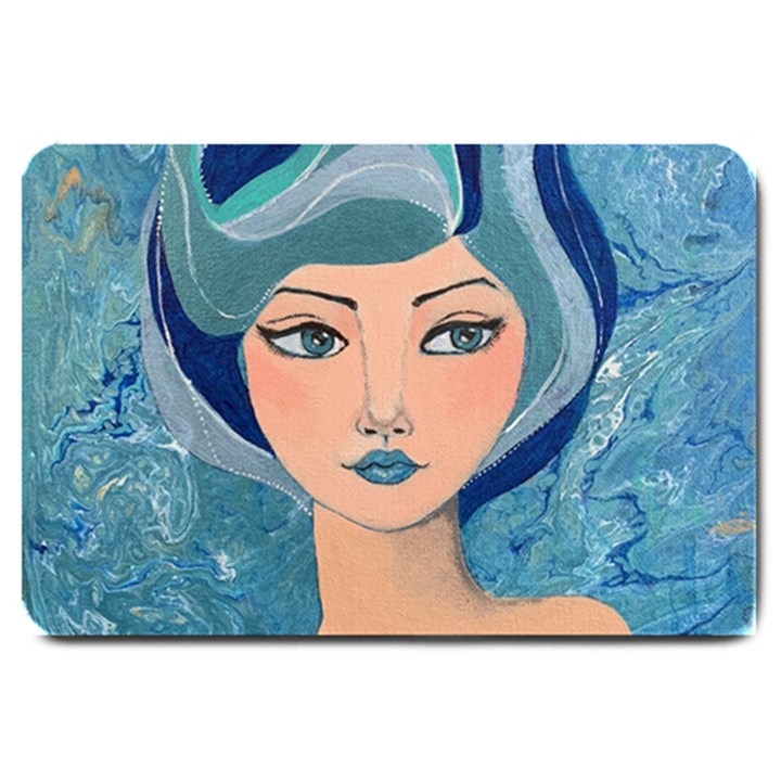 Blue Girl Large Doormat 