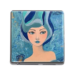 Blue Girl Memory Card Reader (square 5 Slot) by CKArtCreations