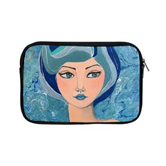 Blue Girl Apple Ipad Mini Zipper Cases by CKArtCreations