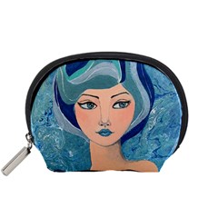 Blue Girl Accessory Pouch (small) by CKArtCreations