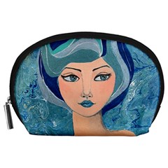 Blue Girl Accessory Pouch (large) by CKArtCreations