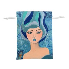 Blue Girl Lightweight Drawstring Pouch (m) by CKArtCreations