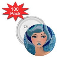 Blue Girl 1 75  Buttons (100 Pack)  by CKArtCreations