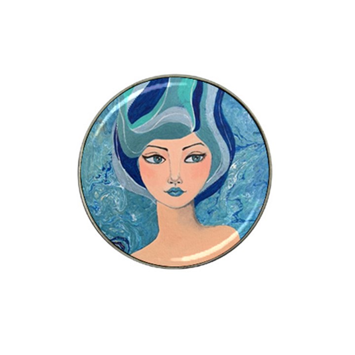 Blue Girl Hat Clip Ball Marker