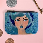 Blue Girl Mini Coin Purse Front