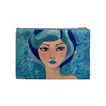 Blue Girl Cosmetic Bag (Medium) Back