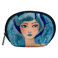 Blue Girl Accessory Pouch (medium) by CKArtCreations