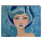 Blue Girl Cosmetic Bag (XXXL) Back