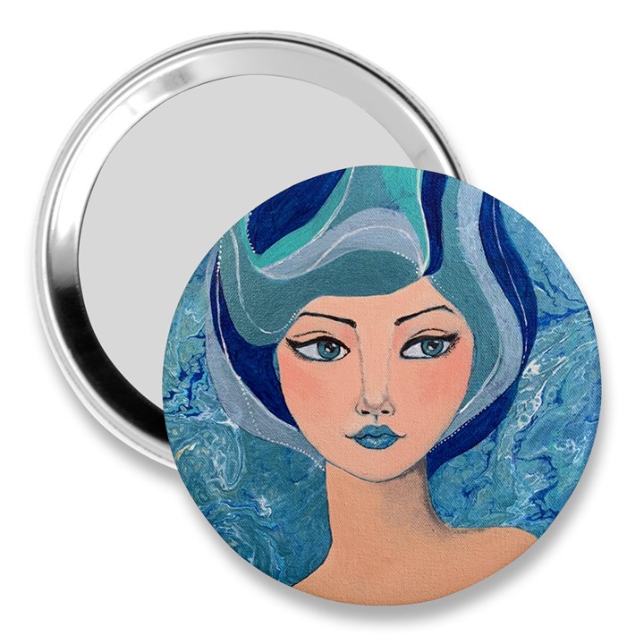 Blue Girl 3  Handbag Mirrors