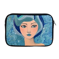 Blue Girl Apple Macbook Pro 17  Zipper Case by CKArtCreations