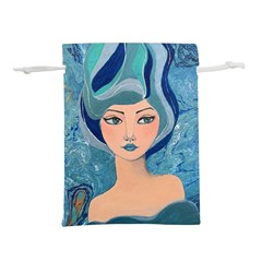 Blue Girl Lightweight Drawstring Pouch (l)