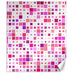 Background Square Pattern Colorful Canvas 8  X 10  by Simbadda