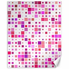 Background Square Pattern Colorful Canvas 11  X 14  by Simbadda