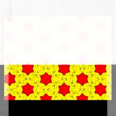 Pattern Red Star Texture Star Rectangular Jigsaw Puzzl by Simbadda