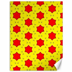 Pattern Red Star Texture Star Canvas 36  X 48  by Simbadda