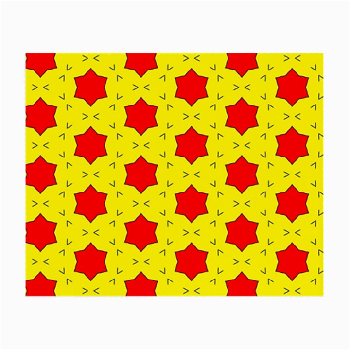 Pattern Red Star Texture Star Small Glasses Cloth (2 Sides)