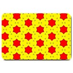 Pattern Red Star Texture Star Large Doormat  30 x20  Door Mat