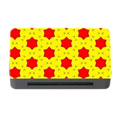 Pattern Red Star Texture Star Memory Card Reader With Cf by Simbadda