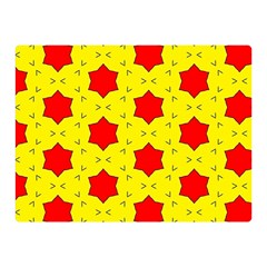 Pattern Red Star Texture Star Double Sided Flano Blanket (mini)  by Simbadda