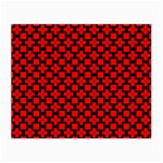 Pattern Red Black Texture Cross Small Glasses Cloth Front