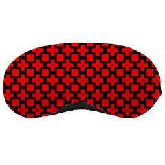 Pattern Red Black Texture Cross Sleeping Mask by Simbadda