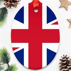 Uk Flag Ornament (oval) by FlagGallery