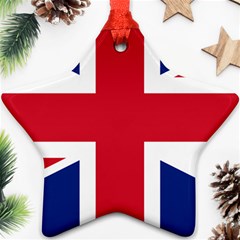 Uk Flag Ornament (star) by FlagGallery