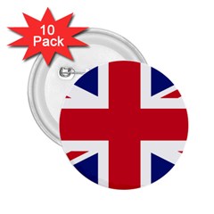 Uk Flag 2 25  Buttons (10 Pack)  by FlagGallery