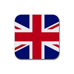 Uk Flag Rubber Coaster (square)  by FlagGallery