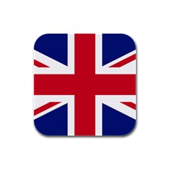 Uk Flag Rubber Square Coaster (4 Pack)  by FlagGallery