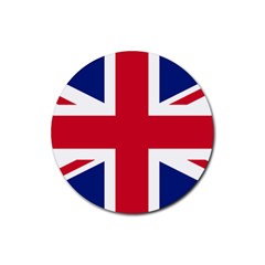 Uk Flag Rubber Coaster (round) 