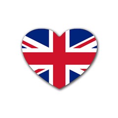 Uk Flag Heart Coaster (4 Pack)  by FlagGallery