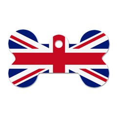 Uk Flag Dog Tag Bone (one Side) by FlagGallery