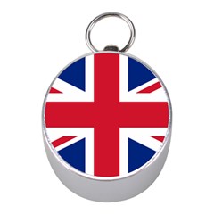 Uk Flag Mini Silver Compasses by FlagGallery