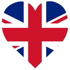 Uk Flag Wooden Puzzle Heart by FlagGallery