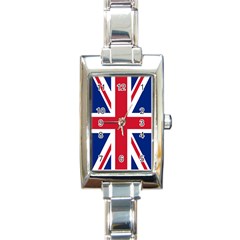 Uk Flag Union Jack Rectangle Italian Charm Watch by FlagGallery