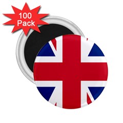 Uk Flag Union Jack 2 25  Magnets (100 Pack)  by FlagGallery