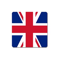 Uk Flag Union Jack Square Magnet by FlagGallery