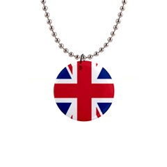 Uk Flag Union Jack 1  Button Necklace by FlagGallery