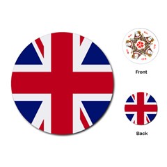 Uk Flag Union Jack Playing Cards Single Design (round) by FlagGallery