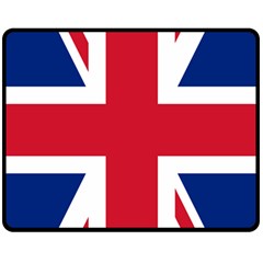 Uk Flag Union Jack Double Sided Fleece Blanket (medium)  by FlagGallery