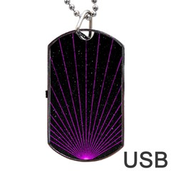 Laser Show Festival Dog Tag Usb Flash (one Side) by HermanTelo