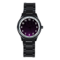 Laser Show Festival Stainless Steel Round Watch by HermanTelo