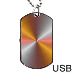 Abstract Easy Shining Dog Tag Usb Flash (one Side) by Bajindul