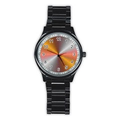 Abstract Easy Shining Stainless Steel Round Watch by Bajindul