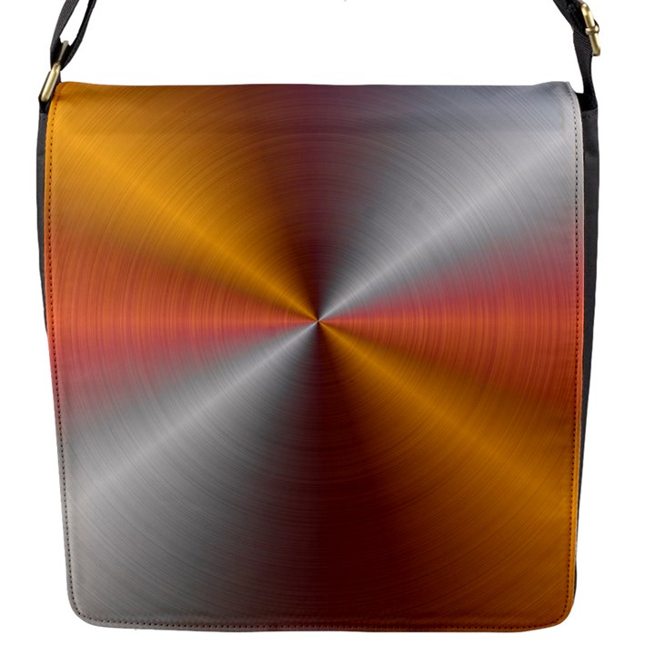 Abstract Easy Shining Flap Closure Messenger Bag (S)