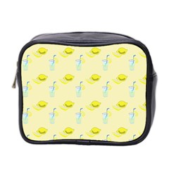 Lemonade Polkadots Mini Toiletries Bag (two Sides) by bloomingvinedesign