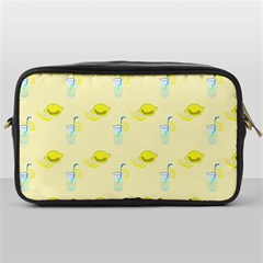 Lemonade Polkadots Toiletries Bag (one Side) by bloomingvinedesign