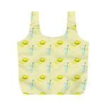 Lemonade Polkadots Full Print Recycle Bag (M) Back